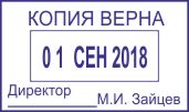 Образец оттиска датера 5430 № 941